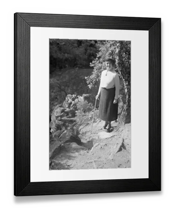 Framed Print : Scottish lady out hill-walking Framed Print : Scottish lady out hill-walking