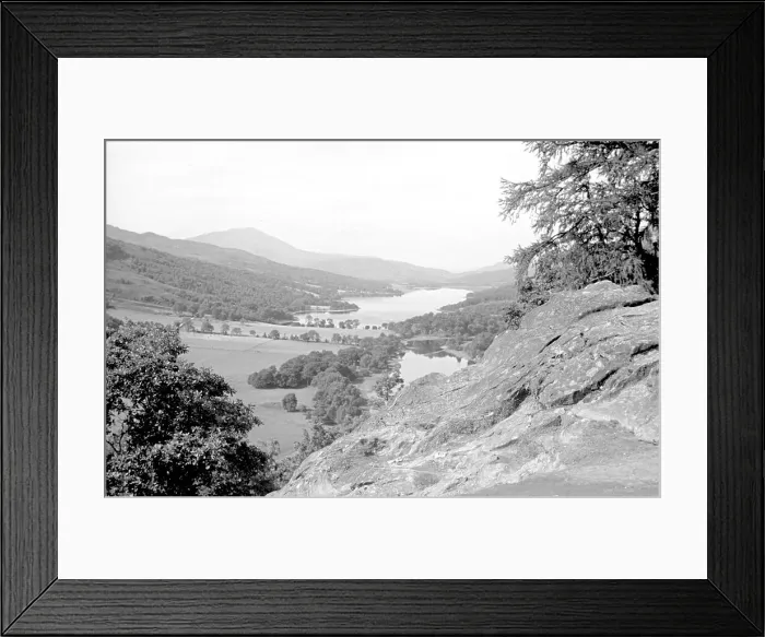 Framed Print : Wooded valley with lochs Framed Print : Wooded valley with lochs
