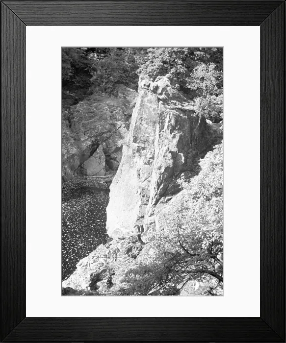 Framed Print : High rock over a mountain beck Framed Print : High rock over a mountain beck