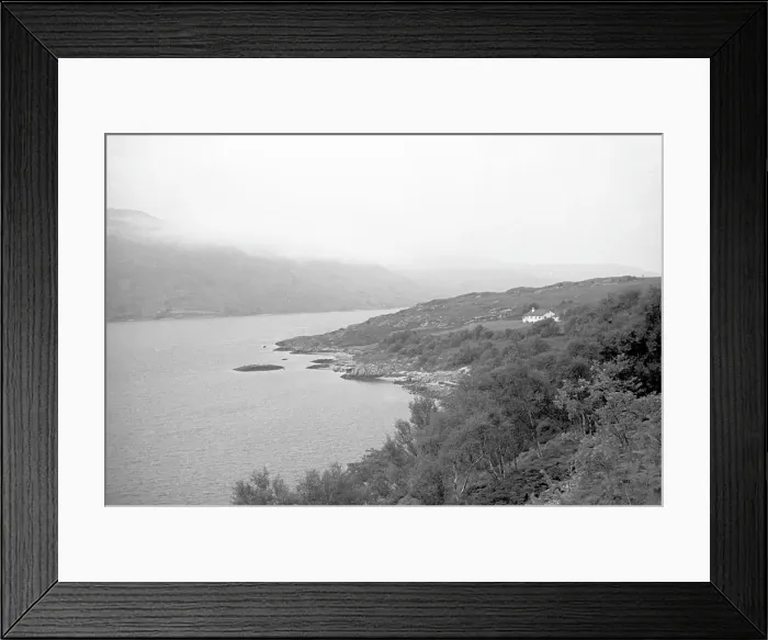 Framed Print : Misty hills over a mountain loch Framed Print : Misty hills over a mountain loch