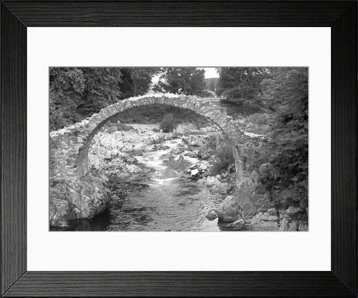 Framed Print : Stone footbridge over a mountain beck Framed Print : Stone footbridge over a mountain beck