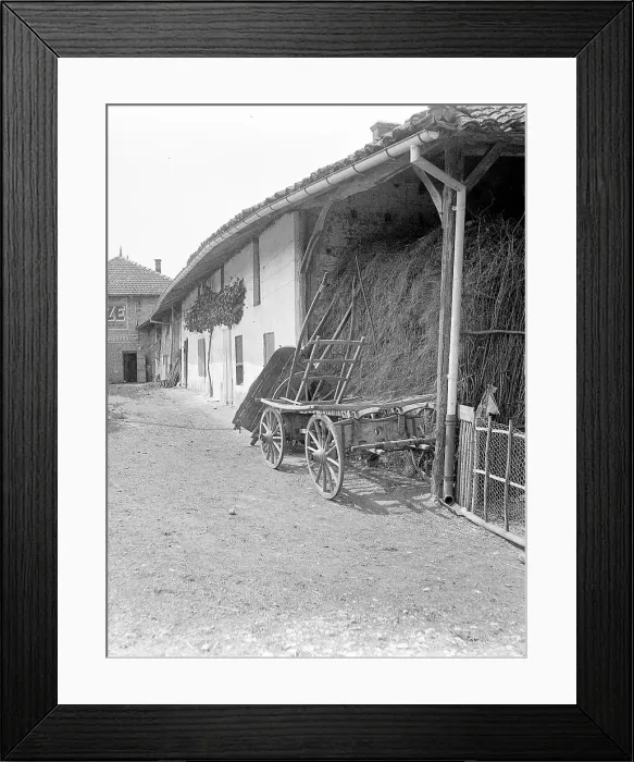 Framed Print : Hay loft with trap and cart in Albertville Framed Print : Hay loft with trap and cart in Albertville