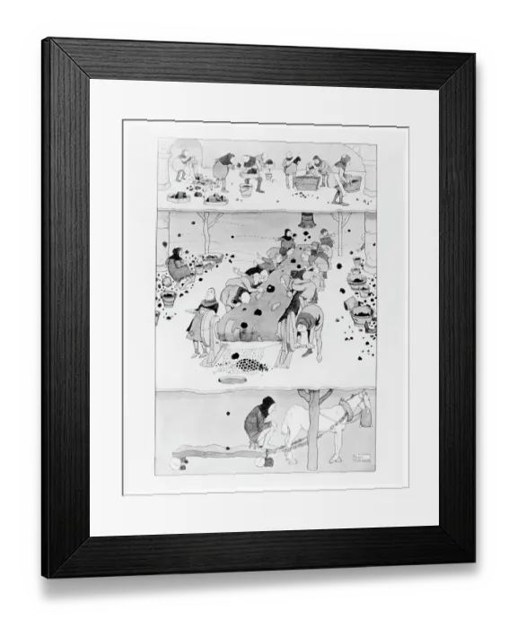 Framed Print : W. Heath-Robinson: Coal sorting shed Framed Print : W. Heath-Robinson: Coal sorting shed