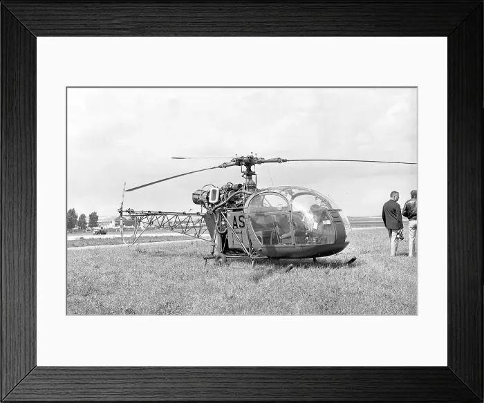 Framed Print : Sud-Aviation SE. 3180 Alouette II number 1 AS Framed Print : Sud-Aviation SE. 3180 Alouette II number 1 AS