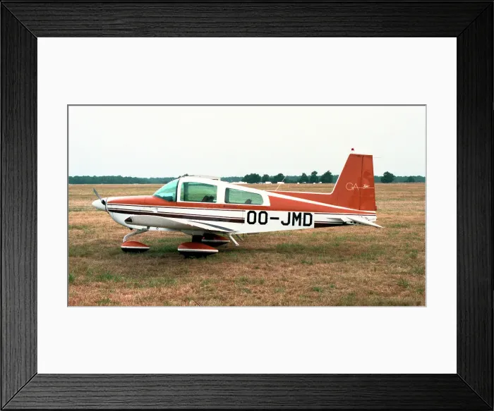 Framed Print : Grumman AA-5B Tiger OO-JMD Framed Print : Grumman AA-5B Tiger OO-JMD