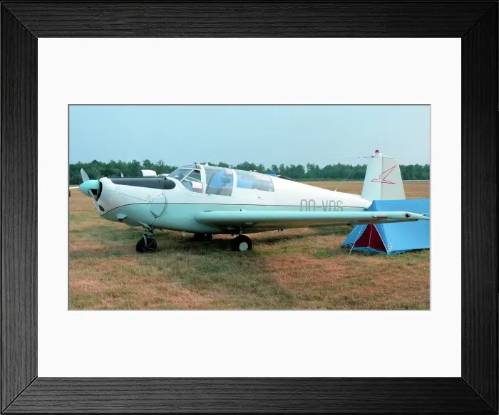 Framed Print : Saab 91D Safir OO-VOS Framed Print : Saab 91D Safir OO-VOS
