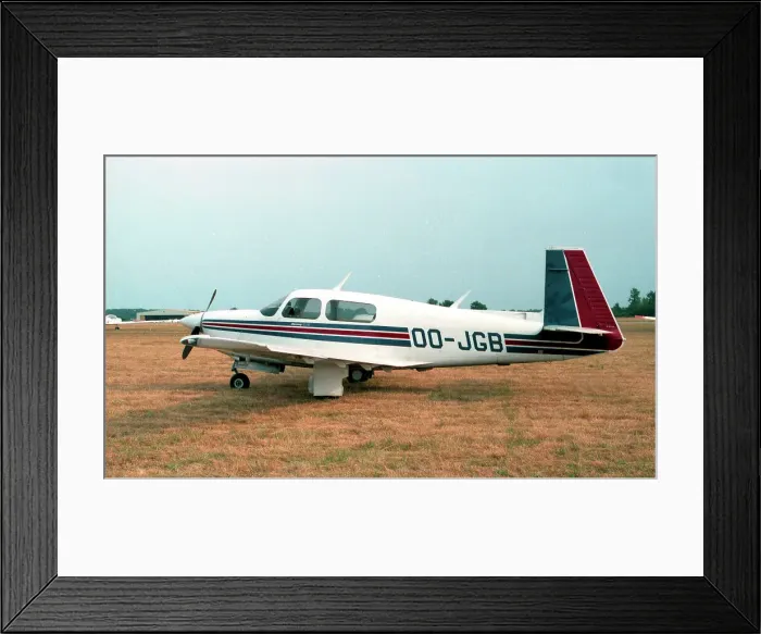 Framed Print : Mooney M20J 201 OO-JGB Framed Print : Mooney M20J 201 OO-JGB
