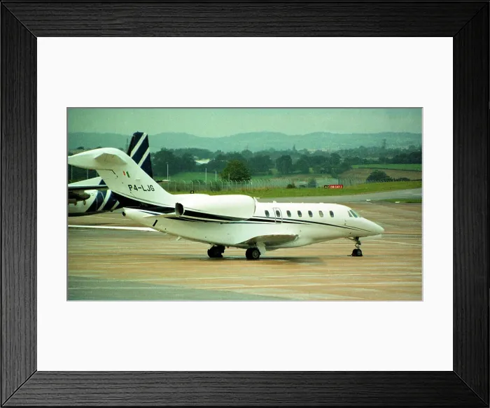 Framed Print : Cessna 750 Citation-X P4-LJG Framed Print : Cessna 750 Citation-X P4-LJG