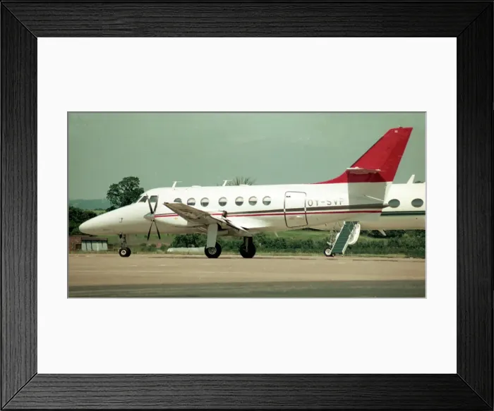 Framed Print : BAe Jetstream 31 OY-SVP City of Skive Framed Print : BAe Jetstream 31 OY-SVP City of Skive