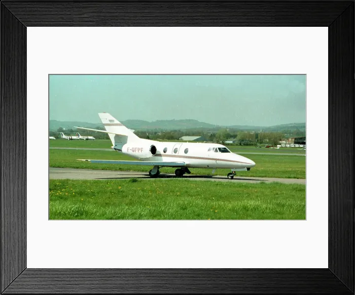 Framed Print : Dassault Falcon 10 F-GFPF Framed Print : Dassault Falcon 10 F-GFPF