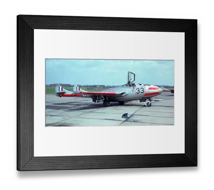 Framed Print : de Havilland DH. 115 Vampire T. 11 XD447 33 Framed Print : de Havilland DH. 115 Vampire T. 11 XD447 33