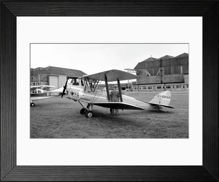 Framed Print : de Havilland DH. 82A Tiger Moth G-APVP Framed Print : de Havilland DH. 82A Tiger Moth G-APVP