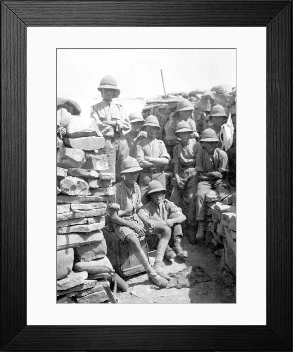 Framed Print : Soldiers at Ladha camp on the North-West Frontier Framed Print : Soldiers at Ladha camp on the North-West Frontier