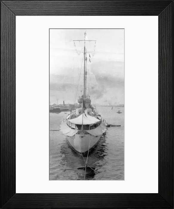 Framed Print : Light Cruiser at anchor Framed Print : Light Cruiser at anchor