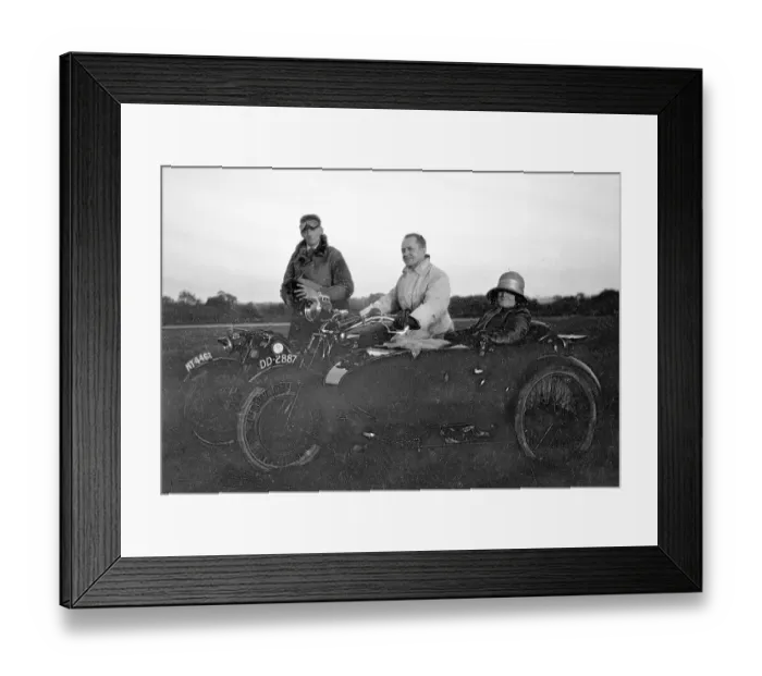 Framed Print : Motorcycle with sidecar Framed Print : Motorcycle with sidecar