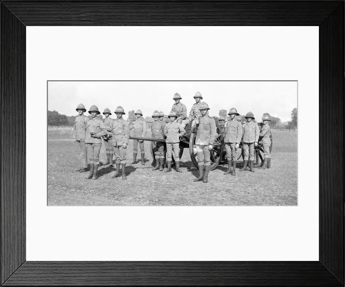 Framed Print : A hand drawn gun limber hearse party Framed Print : A hand drawn gun limber hearse party