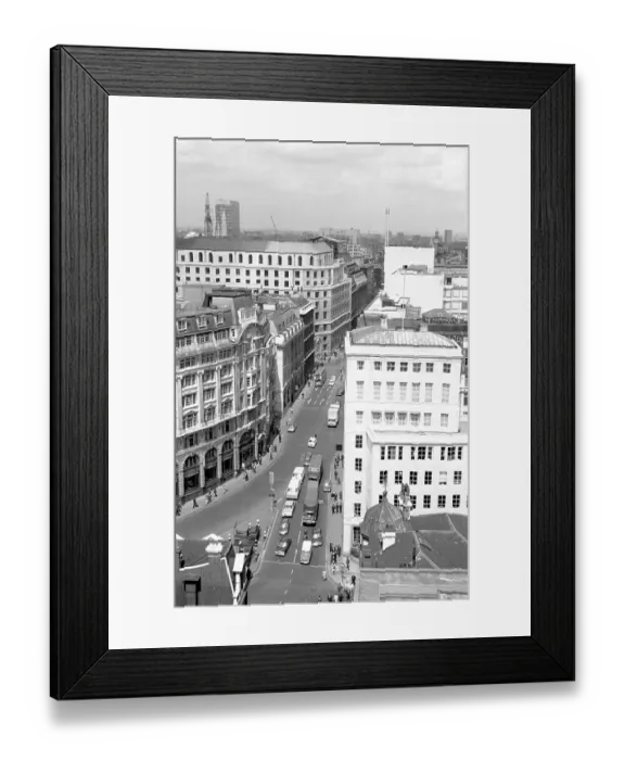Framed Print : City of London: The junction at Gracechurch Street