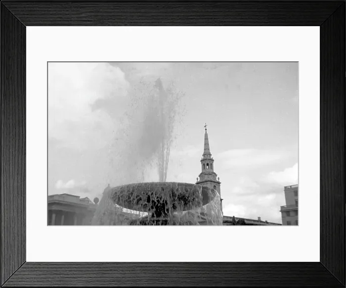 Framed Print : Trafalgar Square: The Eastern-most Merman fountain Framed Print : Trafalgar Square: The Eastern-most Merman fountain
