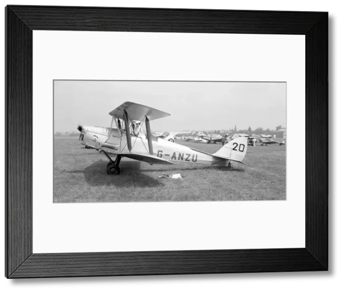 Framed Print : de Havilland DH. 82A Tiger Moth G-ANZU Framed Print : de Havilland DH. 82A Tiger Moth G-ANZU