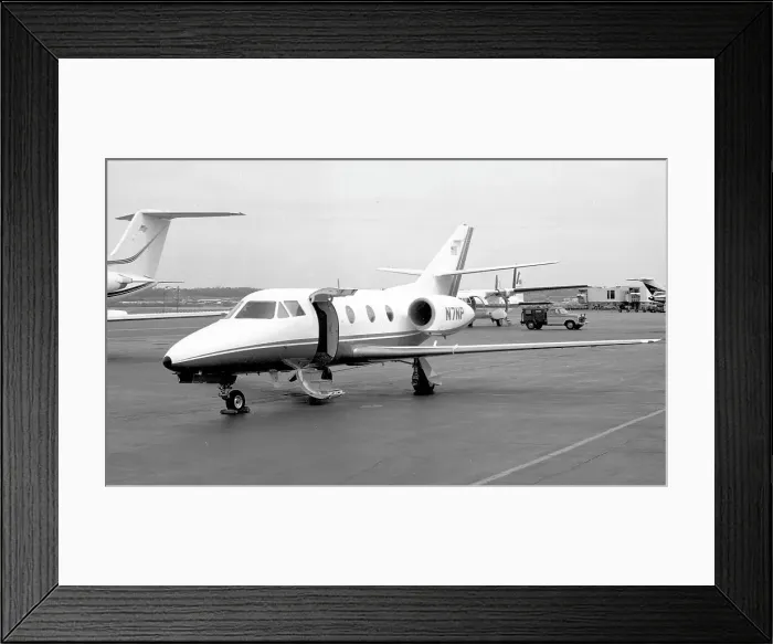 Framed Print : Dassault Falcon 10 N7NP Framed Print : Dassault Falcon 10 N7NP