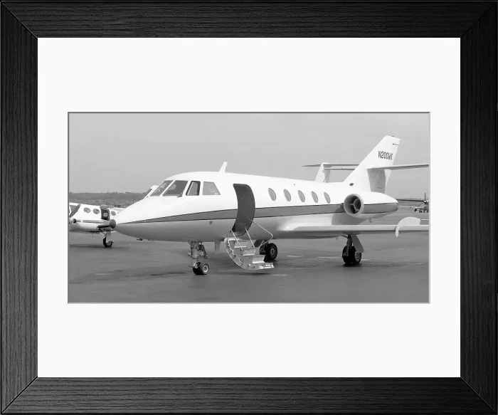 Framed Print : Dassault Falcon 20F-5 N200WK Framed Print : Dassault Falcon 20F-5 N200WK