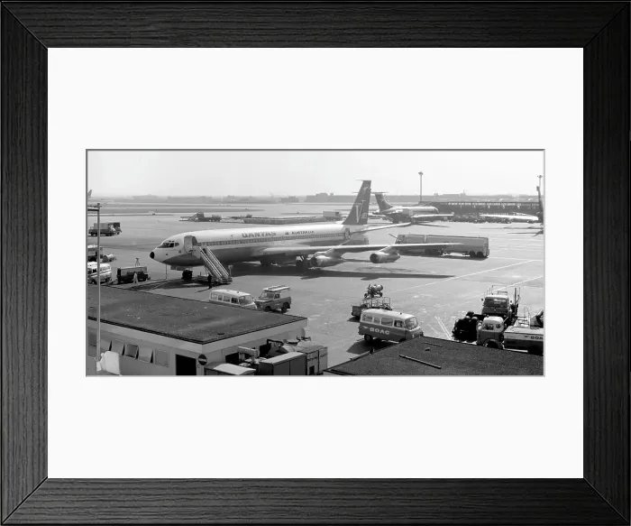 Framed Print : Boeing 707 G-AWHU Framed Print : Boeing 707 G-AWHU