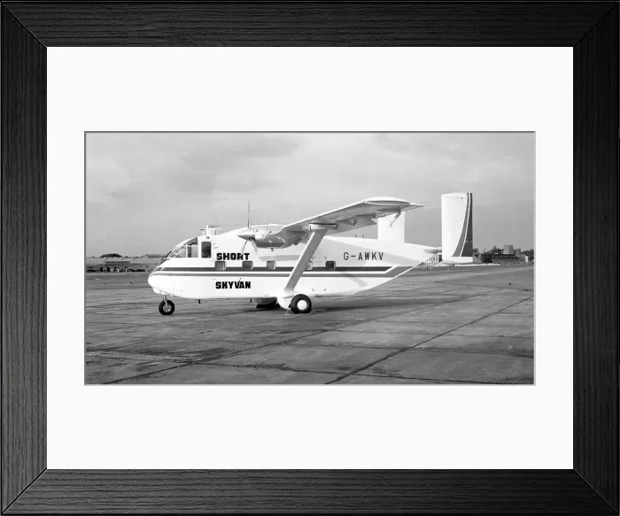 Framed Print : Short SC. 7 Skyvan 3 G-AWKV Framed Print : Short SC. 7 Skyvan 3 G-AWKV