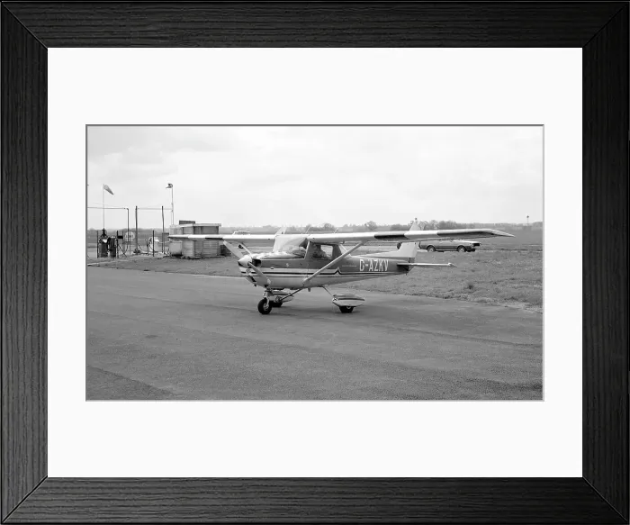 Framed Print : Reims-Cessna FRA150L G-AZKV