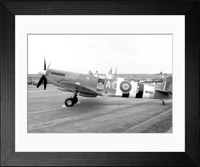 Framed Print : Vickers-Supermarine Spitfire LF Mk. IXB G-ASJV - MH434 Framed Print : Vickers-Supermarine Spitfire LF Mk. IXB G-ASJV - MH434