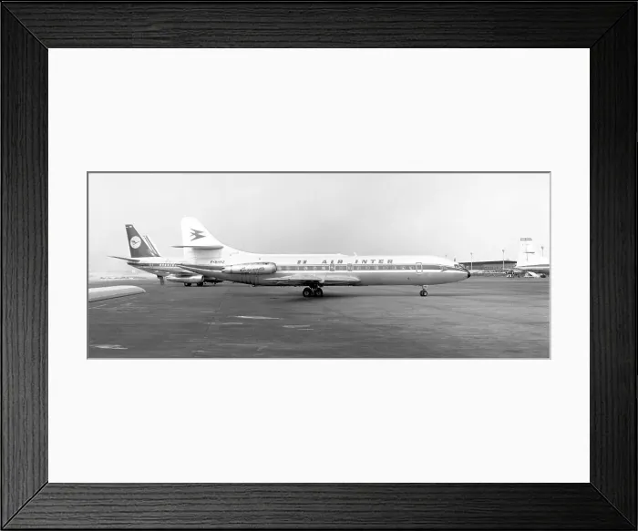 Framed Print : Sud-Aviation SE. 210 Caravelle III F-BHRZ Framed Print : Sud-Aviation SE. 210 Caravelle III F-BHRZ