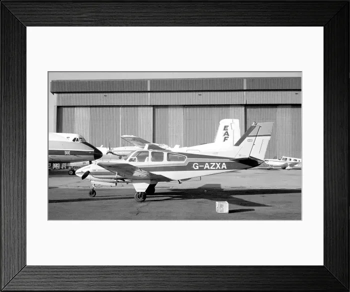 Framed Print : Beechcraft 95-C55 Baron G-AZXA Framed Print : Beechcraft 95-C55 Baron G-AZXA