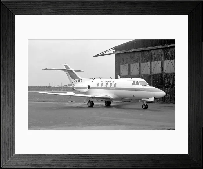 Framed Print : Hawker Siddeley HS. 125 Series 1B-522 G-AWYE Framed Print : Hawker Siddeley HS. 125 Series 1B-522 G-AWYE