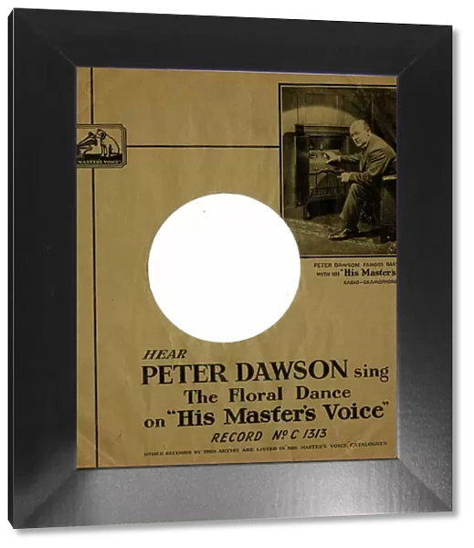 Record sleeve, Peter Dawson, baritone