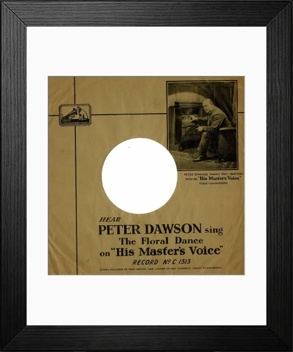Framed Print : Record sleeve, Peter Dawson, baritone Framed Print : Record sleeve, Peter Dawson, baritone