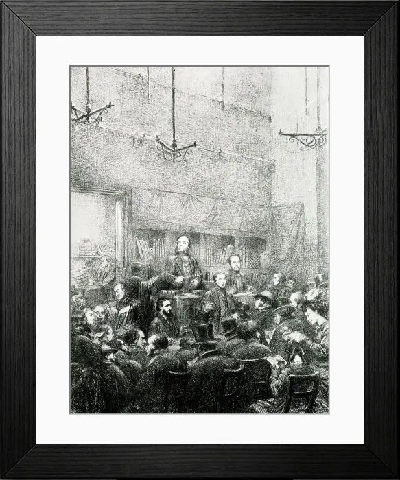 Framed Print : Book auction, Hotel Droudot, Paris Framed Print : Book auction, Hotel Droudot, Paris