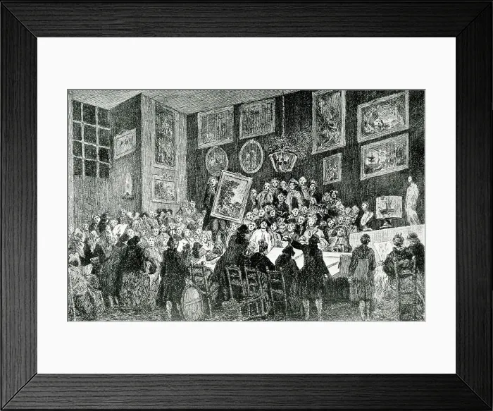 Framed Print : Picture auction, Hotel Bullion, Paris Framed Print : Picture auction, Hotel Bullion, Paris
