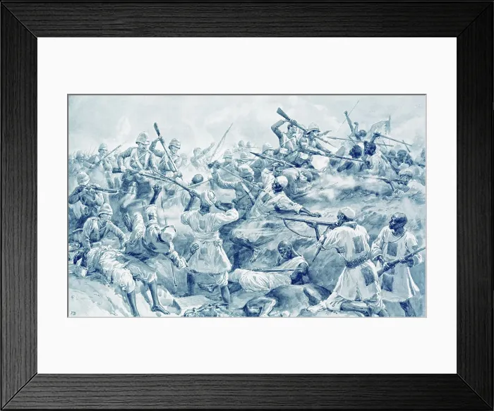 Framed Print : Battle of Atbara River, Sudan, the Final Charge Framed Print : Battle of Atbara River, Sudan, the Final Charge