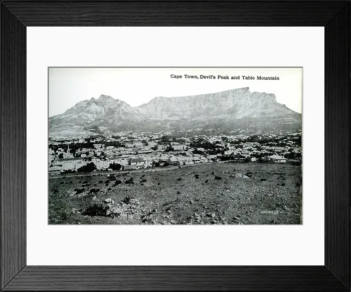 Framed Print : Cape Town, Devil's Peak and Table Mountain, South Africa Framed Print : Cape Town, Devil's Peak and Table Mountain, South Africa