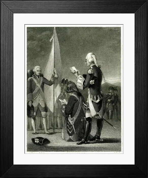 Framed Print : Evening Service, Eve of the Battle of Prestonpans, 1745 Framed Print : Evening Service, Eve of the Battle of Prestonpans, 1745