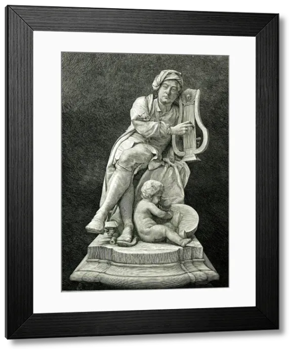 Framed Print : George Frederick Handel by Roubillac Framed Print : George Frederick Handel by Roubillac