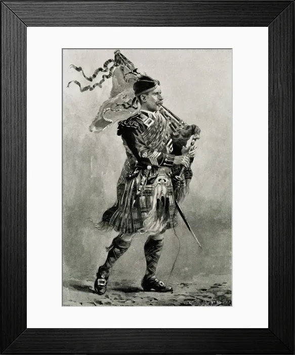 Framed Print : Highland Scots Piper Framed Print : Highland Scots Piper