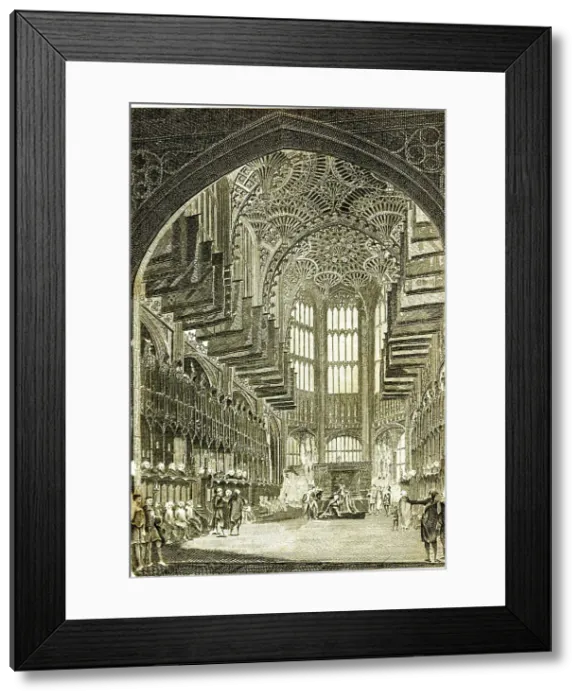 Framed Print : Inside Henry VII Chapel, Westminster Abbey, London Framed Print : Inside Henry VII Chapel, Westminster Abbey, London
