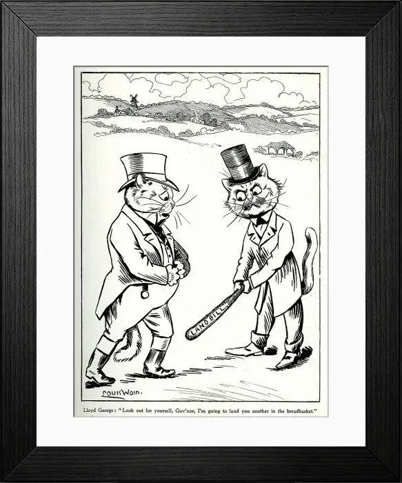 Framed Print : Cartoon, Lloyd George and the Land Bill Framed Print : Cartoon, Lloyd George and the Land Bill