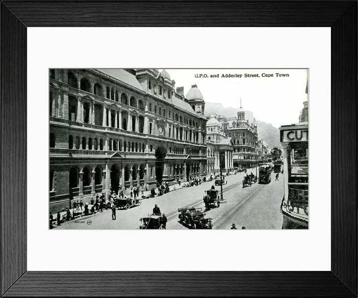 Framed Print : Post Office and Adderley Street, Cape Town, South Africa Framed Print : Post Office and Adderley Street, Cape Town, South Africa