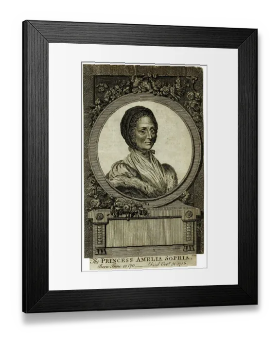Framed Print : Princess Amelia Sophia Eleanor of Great Britain Framed Print : Princess Amelia Sophia Eleanor of Great Britain