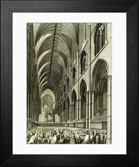Framed Print : Westminster Abbey, London, The Handel Festival Framed Print : Westminster Abbey, London, The Handel Festival
