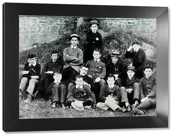 School group with Rudyard Kipling aged 16 in centre