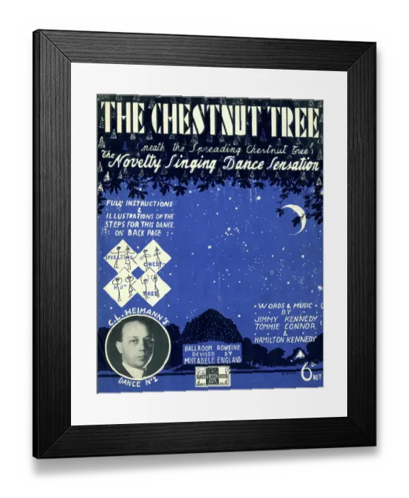 Framed Print : Music cover, The Chestnut Tree Framed Print : Music cover, The Chestnut Tree