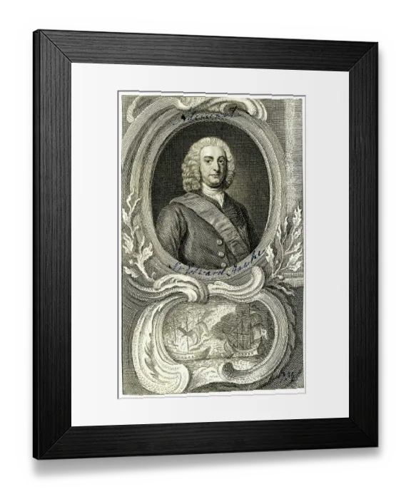Framed Print : Edward Hawke, 1st Baron Hawke Framed Print : Edward Hawke, 1st Baron Hawke