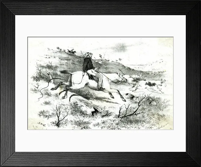 Framed Print : Stockman cattle driving in Australia Framed Print : Stockman cattle driving in Australia